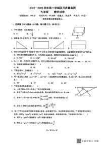 2023年广东省深圳市南山外国语学校（集团）中考二模数学试卷