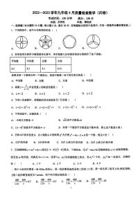 2023年广东省广州市广州大学附属中学九年级中考一模数学试卷