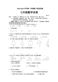 广东省深圳市宝安区振兴学校2024-2025学年七年级上学期期中模拟数学试题