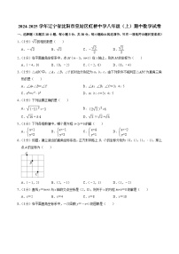 辽宁省沈阳市虹桥初级中学 2024-2025学年八年级上学期期中数学试卷