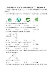 广东省广州市天河中学2024-2025学年八年级上学期期中考试数学试卷