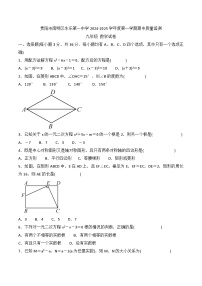 贵州省贵阳市南明区永乐第一中学2024-2025学年九年级上学期11月期中数学试题