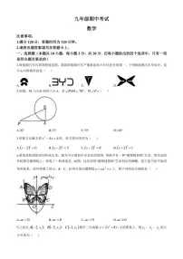 辽宁省盘锦市2024～2025学年九年级(上)期中数学试卷(含答案)