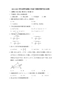 2022-2023学年北师大版八年级下册数学期中复习试卷（含答案）