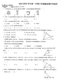 广东省广州市天河区华实学校2024-2025学年八年级上学期数学期中考试试卷