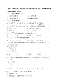 辽宁省沈阳市沈北新区2024-2025学年八年级上学期期中数学试卷
