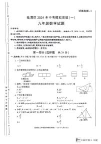 陕西省渭南市富平县2023-2024学年九年级下学期中考第一次模拟考试数学试卷