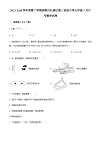 山东省济南市长清区长清区第三初级中学2023-2024学年七年级下学期3月月考数学试题