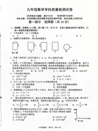 2024年辽宁省大连市沙河口区中考一模数学试题
