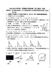 河北省石家庄市第三十八中学2024-2025学年上学期期中考试九年级数学试题