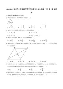 2024～2025学年四川省成都市锦江区盐道街中学九年级(上)期中数学试卷(含答案)