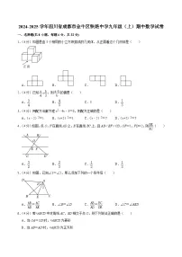 四川省成都市金牛区铁路中学2024—-2025学年九年级上学期期中考试数学试卷