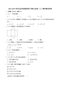 北京市育才学校2024-2025学年七年级上学期期中数学试题