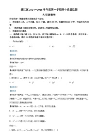 贵州省铜仁市碧江区2024-2025学年九年级上学期11月期中考试数学试题（解析版）-A4