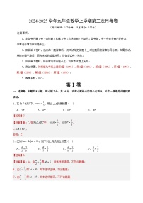 九年级数学第三次月考卷（江苏通用，苏科版九年级第1章+第7章）2024+2025学年初中上学期第三次月考