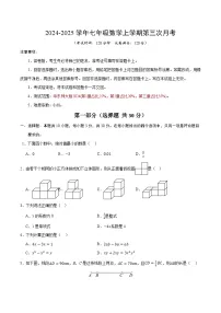 七年级数学第三次月考卷（华东师大版2024）2024+2025学年初中上学期第三次月考