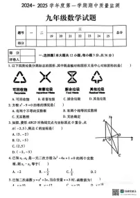 江苏省连云港市东海县2024-2025学年九年级上学期期中数学测试卷