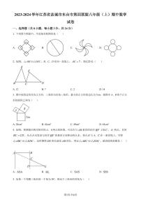 江苏省盐城市东台市2023-2024学年八年级上学期期中数学试题（原卷版+解析版）