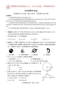 湖北省荆楚初中名校联盟2023—2024学年上学期九年级期中数学试卷（原卷版+解析版）