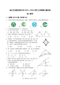广东省汕头市龙湖实验中学2023-2024学年八年级上学期期中考试数学试题（含答案）