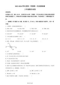 广东佛山2023-2024学年八年级上学期期中数学试题（原卷版+解析版）