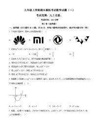 九年级上学期期末数学试题 (9)