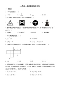 九年级上学期期末数学试题 (33)