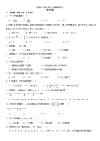 四川省眉山市东坡区东坡中学共同体 2024-2025学年七年级上学期11月期中数学试题