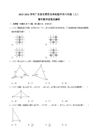 广东省东莞市东华初级中学 2023-2024学年八年级上学期期中数学试卷