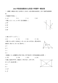 2024年陕西省商洛市山阳县中考数学一模试卷（含解析）