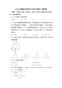 2024年安徽省合肥市长丰县中考数学一模试卷
