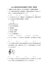 2024年陕西省西安市西咸新区中考数学一模试卷（含解析）