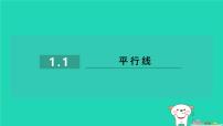 初中数学浙教版（2024）七年级下册第一章  平行线1.1平行线习题ppt课件