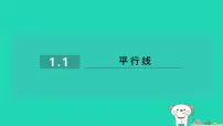 初中数学浙教版（2024）七年级下册第一章 平行线1.1平行线习题ppt课件