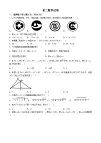 甘肃省张掖市甘州区2023－2024学年下学期八年级数学期中试卷(无答案)