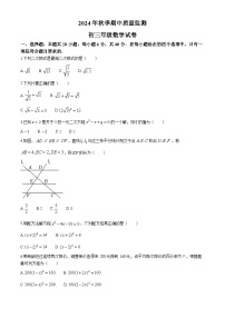 福建省泉州市惠安县惠东五校2024-2025学年九年级上学期期中考试数学试题