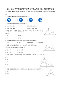 2024-2025学年青海省西宁市虎台中学八年级（上）期中数学试卷（含答案）