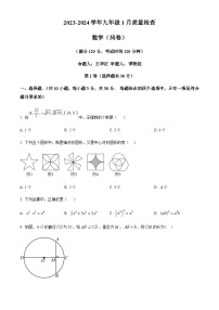 广东省广州市广州大学附属中学2023-2024学年九年级上学期大联盟月考数学试题（含答案）