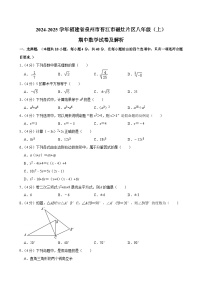 福建省泉州市晋江市磁灶片区2024-2025学年八年级上学期期中数学试卷