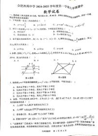 安徽省合肥市蜀山区西苑中学2024-2025学年九年级上学期11月期中数学试题