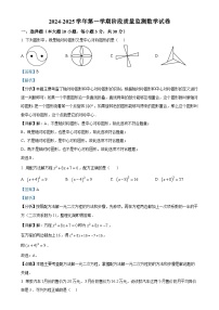 广东省珠海市容闳中学2024—2025学年上学期九年级期中考试数学试卷（解析版）-A4