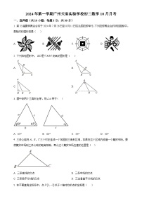 广东省广州市天省实验学校2024~2025学年上学期10月月考八年级数学试卷（原卷版）-A4