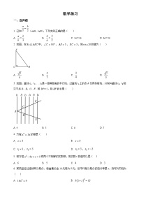 河北省石家庄市第四十中学2024-2025学年九年级上学期10月份数学练习（原卷版）-A4