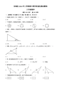 湖南省郴州市汝城县2023-2024学年八年级下学期期中数学试题（原卷版解析版）