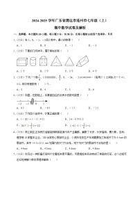 广东省清远市连州市2024-2025学年七年级上学期期中数学试卷