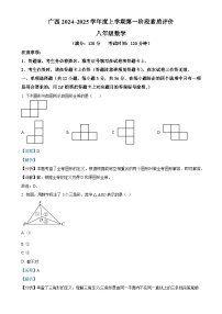 广西南宁市青秀区三美中学2024-2025学年八年级上学期10月月考数学试题（解析版）-A4