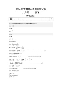 湖南省永州市新田县2024-2025学年八年级上学期期中考试数学试题