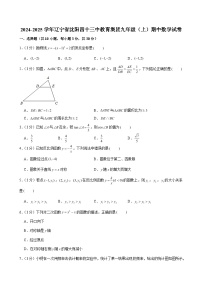 2024-2025学年辽宁省沈阳四十三中教育集团九年级（上）期中数学试卷（含解析）