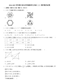 2024-2025学年浙江省台州市临海市九年级（上）期中数学试卷（含详解）