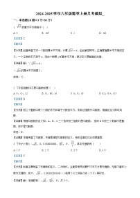 黑龙江省大庆市肇源县九年一贯制考试2024-2025学年八年级上学期10月月考数学试题（解析版）-A4